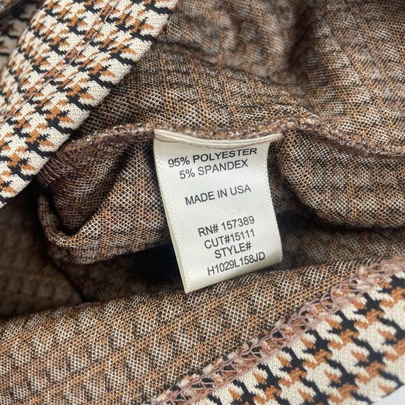 Altar’d State Wrap Front Houndstooth Tan Black Shorts Womens Small - Picture 6 of 6